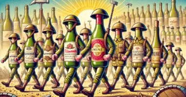 soldiers-in-the-shape-of-bottles-marching-wine-sales-stimulator