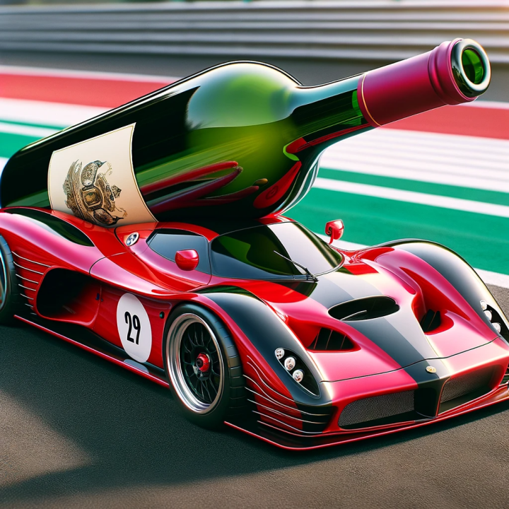 racing_car_carrying_a_wine_bottle_wine_sales_stimulator